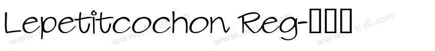 Lepetitcochon Reg字体转换
